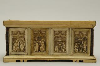 Box, ogee arches, with sliding lid (Body, back)