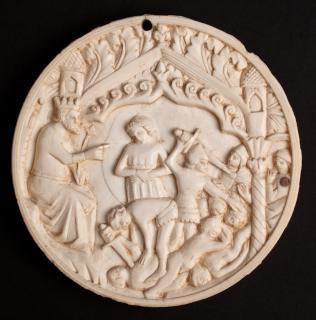 Medallion, mirror case or pyxis lid (valve de miroir; médaillon) (Front)