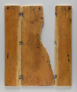 Triptych, 2 registers, with ogee arches; also known as the 'Grandisson Triptych' (Back)