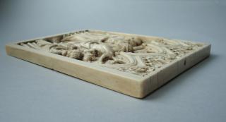 Wing, right (fragment of a diptych), 1 register, 3 arches across (frise d'arcatures; plaquette) (Side)