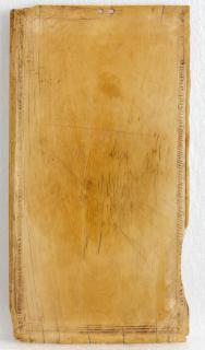 Panel, 2 registers, 1 arch across (plaquette) (Back)