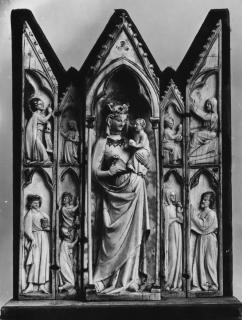 Gabled polyptych (tabernacle; colonnettes) (Front)