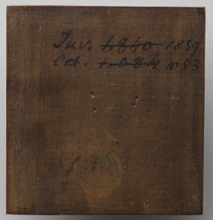 Openwork panel (plaquette ajourée), 2 registers (Back)