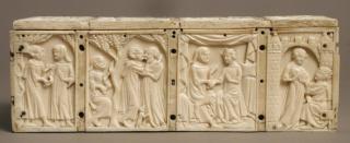 Casket, with quatrefoils (coffret; quatre-feuilles) (Back)