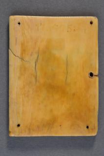 Wing, left (fragment of a diptych), 1 register, 3 arches across (plaquette; frise d'arcatures) (Back)
