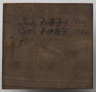 Openwork panel (plaquette ajourée), 2 registers (Back)