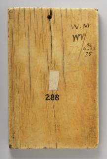 Wing, left (fragment of a diptych), 1 register, 3 arches across (plaquette; frise d'arcatures) (Back)