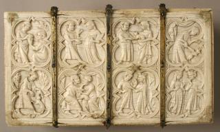 Casket, with quatrefoils (coffret; quatre-feuilles) (Lid)