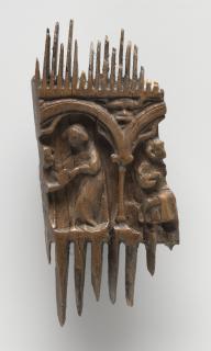 Comb (fragment, peigne double), 2 arches across (frise d'arcatures) (Side 1)