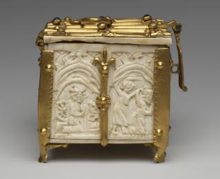 Casket (coffret; frise d'arcatures) (End, left)