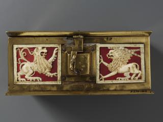 Casket (coffret), with openwork panels (plaques ajourées) (Body, front)