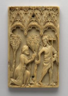 Writing tablet (tablettes à écrire), 1 register, 3 arches across (frise d'arcatures; colonnettes; plaquette) (Front)