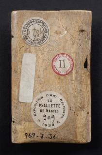 Wing, left (fragment of a diptych), 2 registers, 4 arches across (frise d'arcatures) (Back)