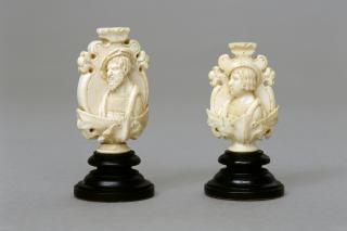 Rosary bead, 2 faces
