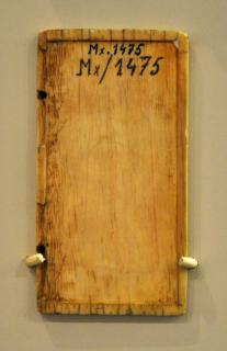 Writing tablet, 1 register, 3 arches across (frise d'arcatures; plaquette; tablette à écrire) (Back)