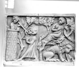 Panels (fragments of a casket), 1 register (coffret) (CAST, front)