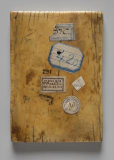 Wing, left (fragment of a diptych), 1 register, 3 arches across (plaquette; frise d'arcatures) (Back)