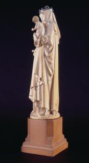 Statuette (part of a group); Virgin and Child from the Abbey Church of Saint-Denis (Vierge de Saint-Denis) (Side)