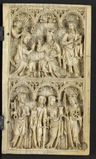 Diptych, 2 registers, 3 arches across (frise d'arcatures) (Wing, right)