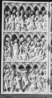 Diptych, 3 registers, 6 arches across (frise d'arcatures) (Front)
