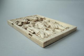 Wing, right (fragment of a diptych), 1 register, 3 arches across (frise d'arcatures; plaquette) (Side)
