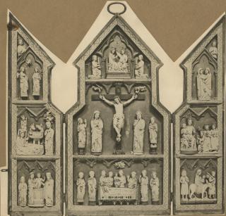 Gabled triptych, 3 registers (Front)