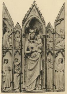 Gabled polyptych (tabernacle; colonnettes) (Front)