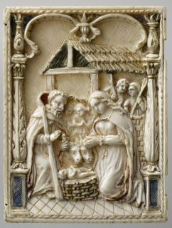 Diptych, 1 register, 1 arch across (plaquette) (Wing, left)