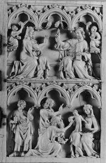 Diptych, 2 registers, 3 arches across (frise d'arcatures) (Wing, right)