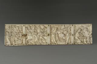 Back panel, 1 register (fragment of a casket; coffret)