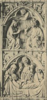 Diptych, 2 registers, 1 arch across (Wing, right)