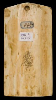 Gabled panel, 1 register, 1 arch across (plaquette) (Back)