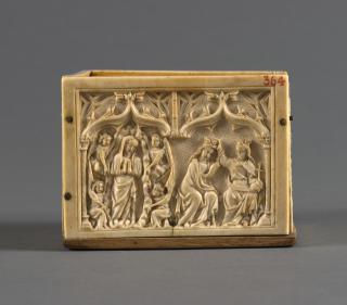 Casket, with ogee arches (colonnettes; coffret) (Body, back)