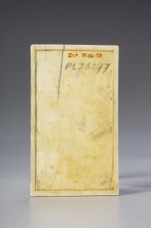 Writing tablet, 1 register, 1 ogee arch across (plaquette; tablette à écrire) (Back)