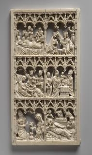 Openwork panel, 3 registers, 6 arches across (frise d'arcatures; plaque ajourée) (Front)