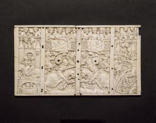 Lid (fragment of a casket), 1 register (coffret) (Front)