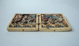 Diptych, 1 register, 3 arches across (frise d'arcatures; plaquettes) (Top)