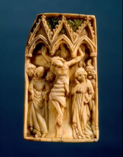 Panel (possibly a pax), 1 register, 3 arches across (frise d'arcatures; plaquette; baiser de paix) (Front)