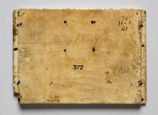 Panel (fragment of a casket; body, front), 1 register (frise d'arcatures) (Back)