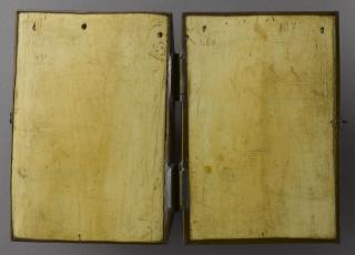 Diptych, 3 registers, 6 arches across (frise d'arcatures; colonnettes) (Back)