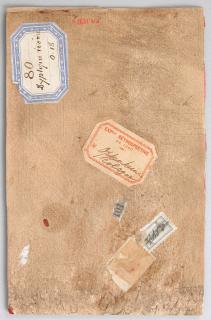 Openwork panel (plaque ajourée, fragment of a diptych), 3 registers (colonnettes) (Back)