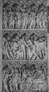 Diptych, 3 registers, 5 arches across (frise d'arcatures) (Wing, left)