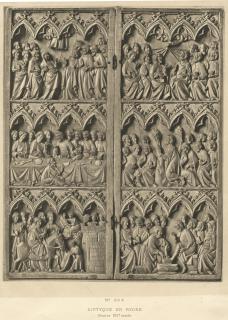 Diptych, 3 registers, 4 arches across (frise d'arcatures) (Front)
