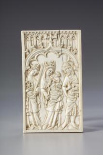 Writing tablet, 1 register, 1 ogee arch across (plaquette; tablette à écrire) (Front)