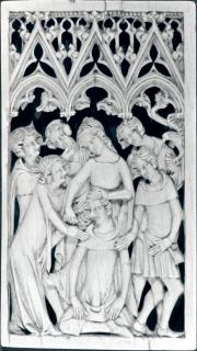Openwork panel, 1 register, 3 arches across (plaquette ajourée) (Front)