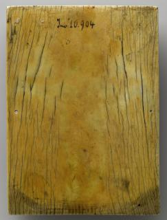 Wing, right (part of a diptych), 1 register, 3 arches across (frise d'arcatures) (Back)