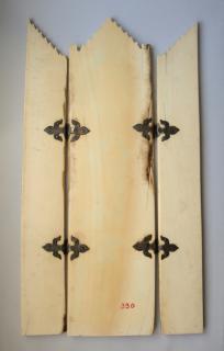 Gabled triptych, 2 and 3 registers (frise d'arcatures; colonnettes) (Back)