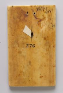 Wing, right (fragment of a diptych), 1 register, 1 arch across (plaquette) (Back)