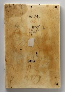 Wing, left (fragment of a diptych), 2 registers, 4 arches across (frise d'arcatures; colonnettes) (Back)