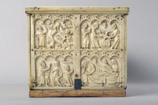 Casket (coffret; frises d'arcatures) (End, right)